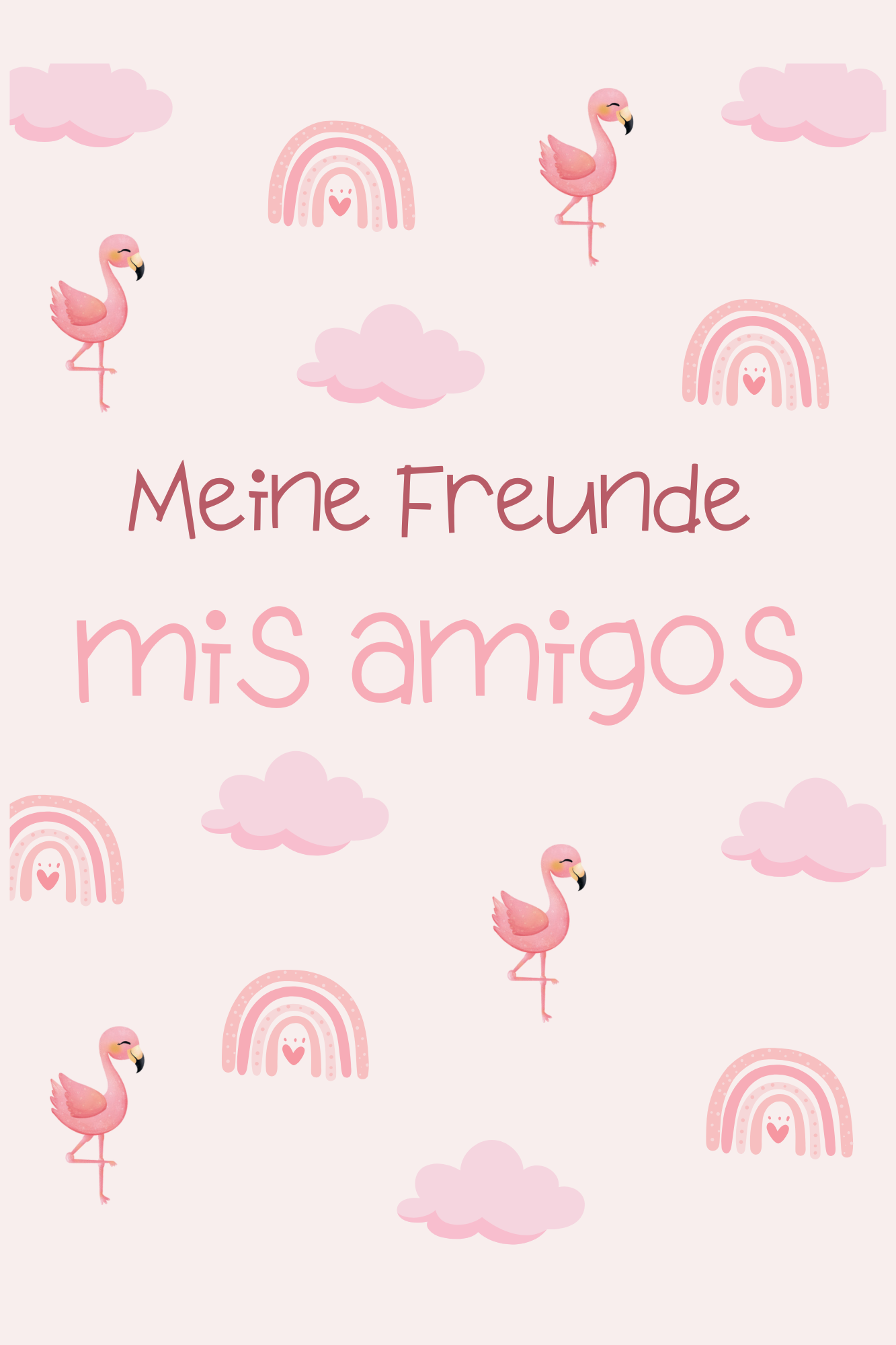 Freundebuch - Deutsch-Spanisch zweisprachiges Freundschaftsbuch für Kinder mit Platz für Fotos und persönliche Einträge