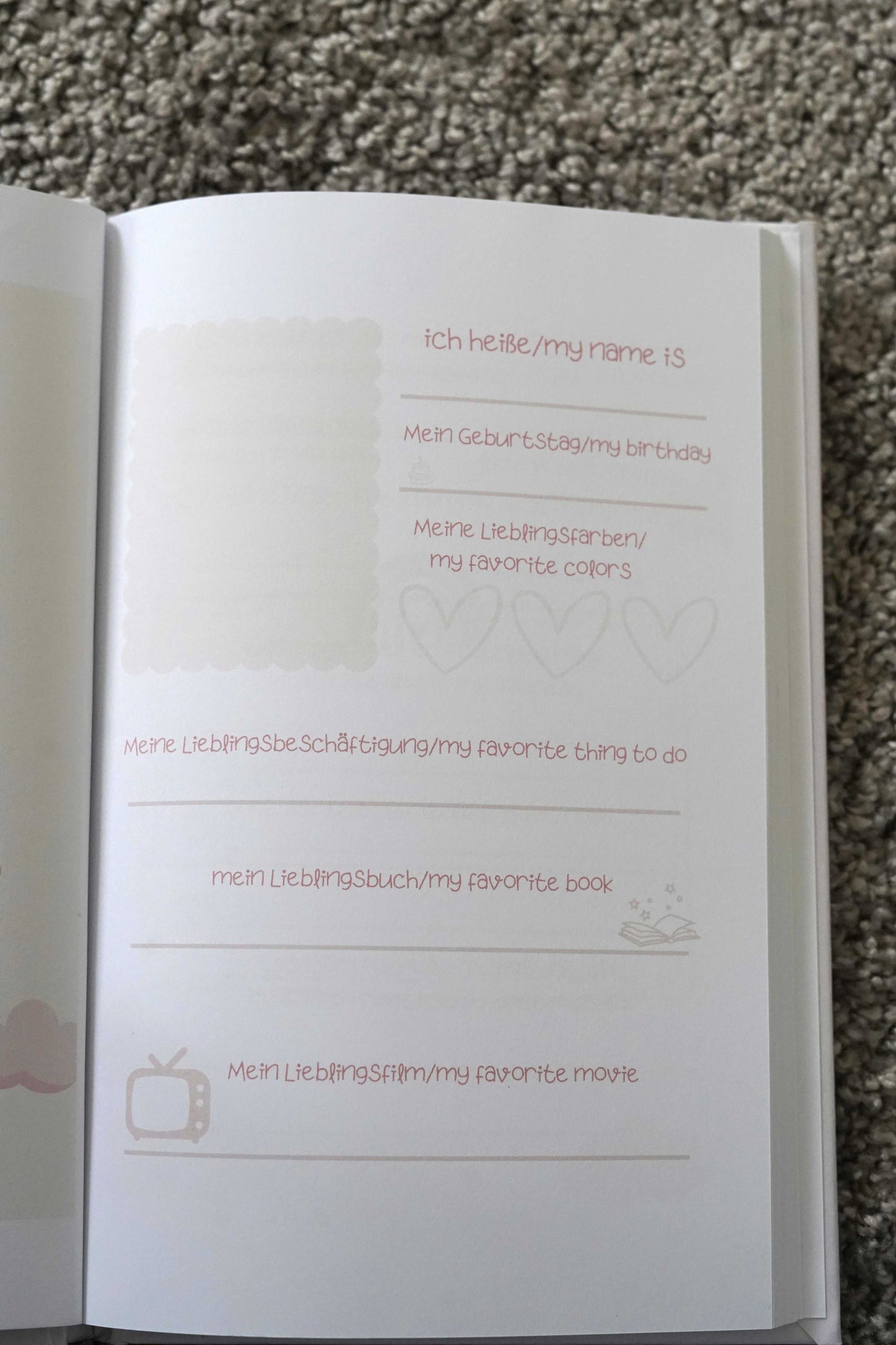 Freundebuch - Deutsch-Englisch Motivations Hoodie Stark & Mutig | Stat